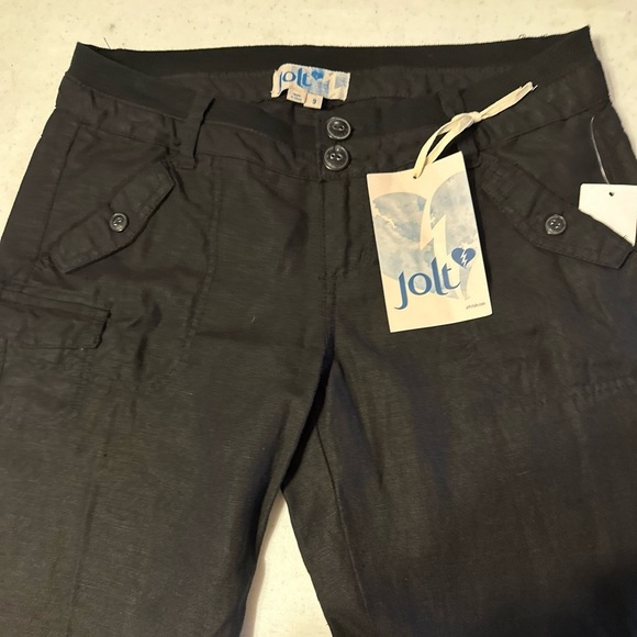 NWT Jolt wide leg black pants juniors size 9 - Picture 5 of 8
